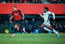 Muriqi y Boyomo en el Mallorca vs Osasuna