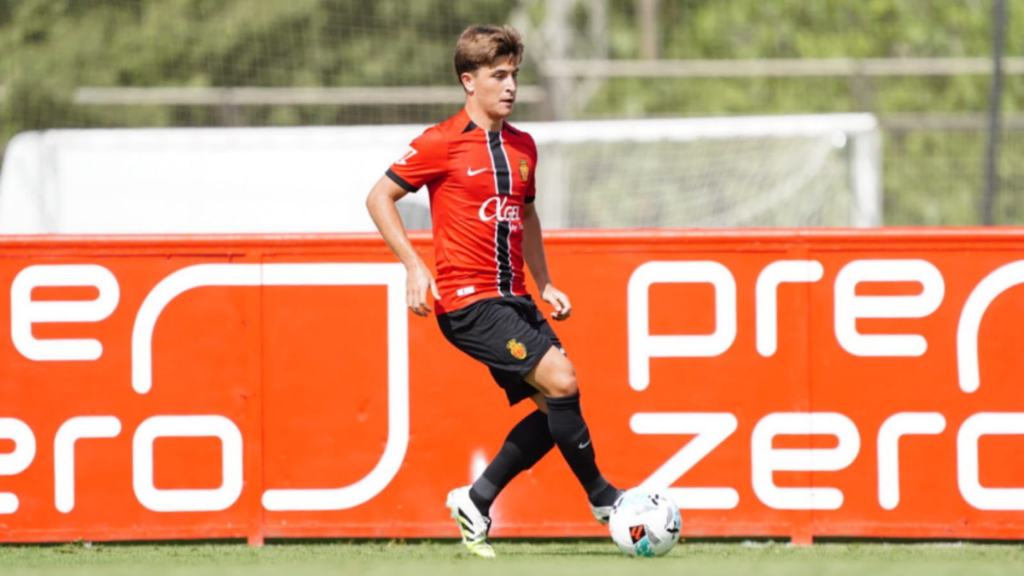 Pablo Torre, en su debut con la camiseta del Mallorca (Foto: FutbolMallorca).